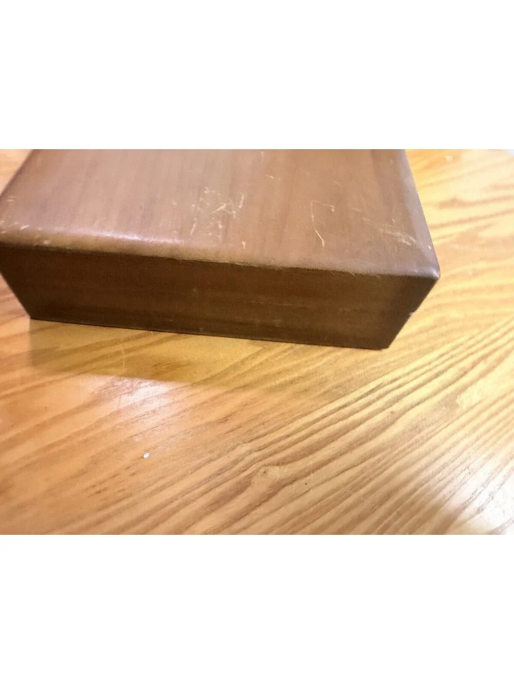 VTG NAKEN Tarnish Proof Silverware Wooden Chest Storage Box with Engraving Plate